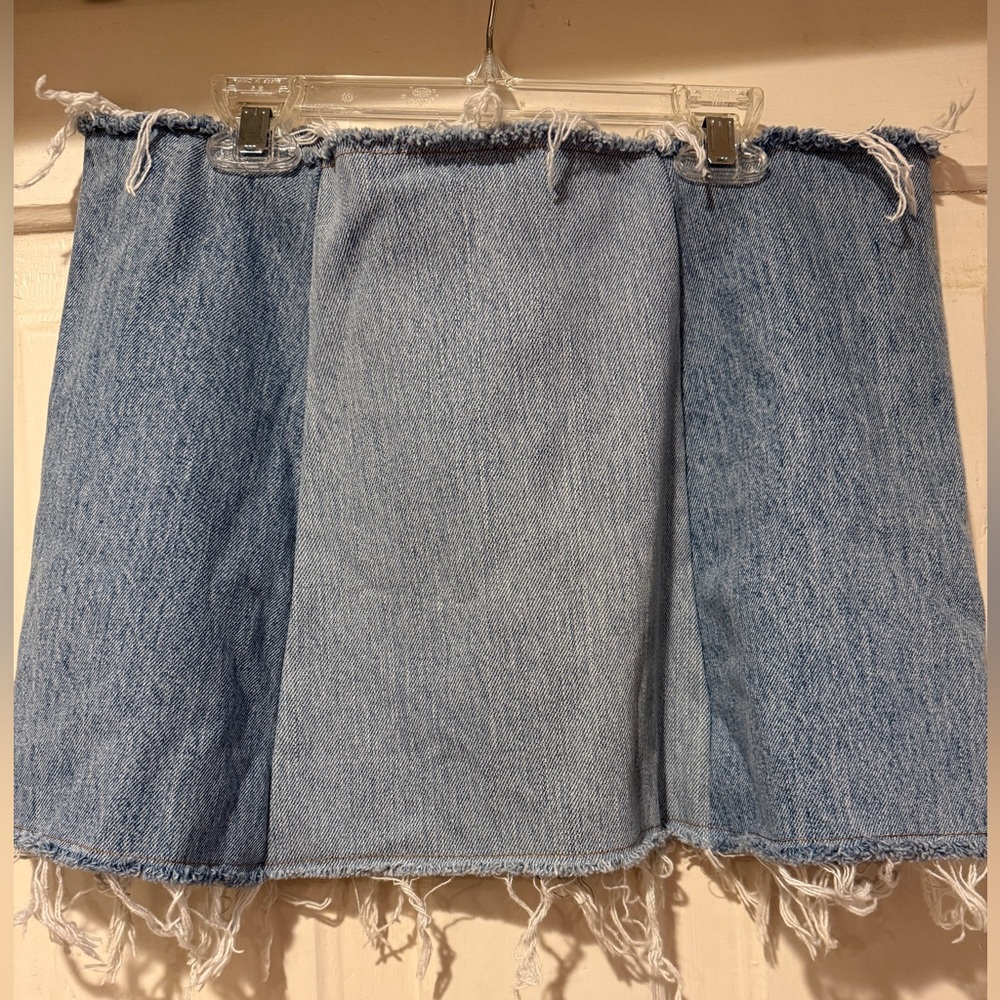 Nasty Gal Vintage Rework Denim Skirt